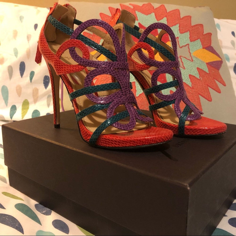 Brian Atwood strap sandal heels - Picture 3 of 7